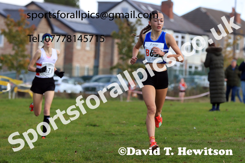 Girls Under-16s 2026 Northern Cross Country Relays, Graves Park, Sheffield. Photo: David T. Hewitson/Sports for All Pics